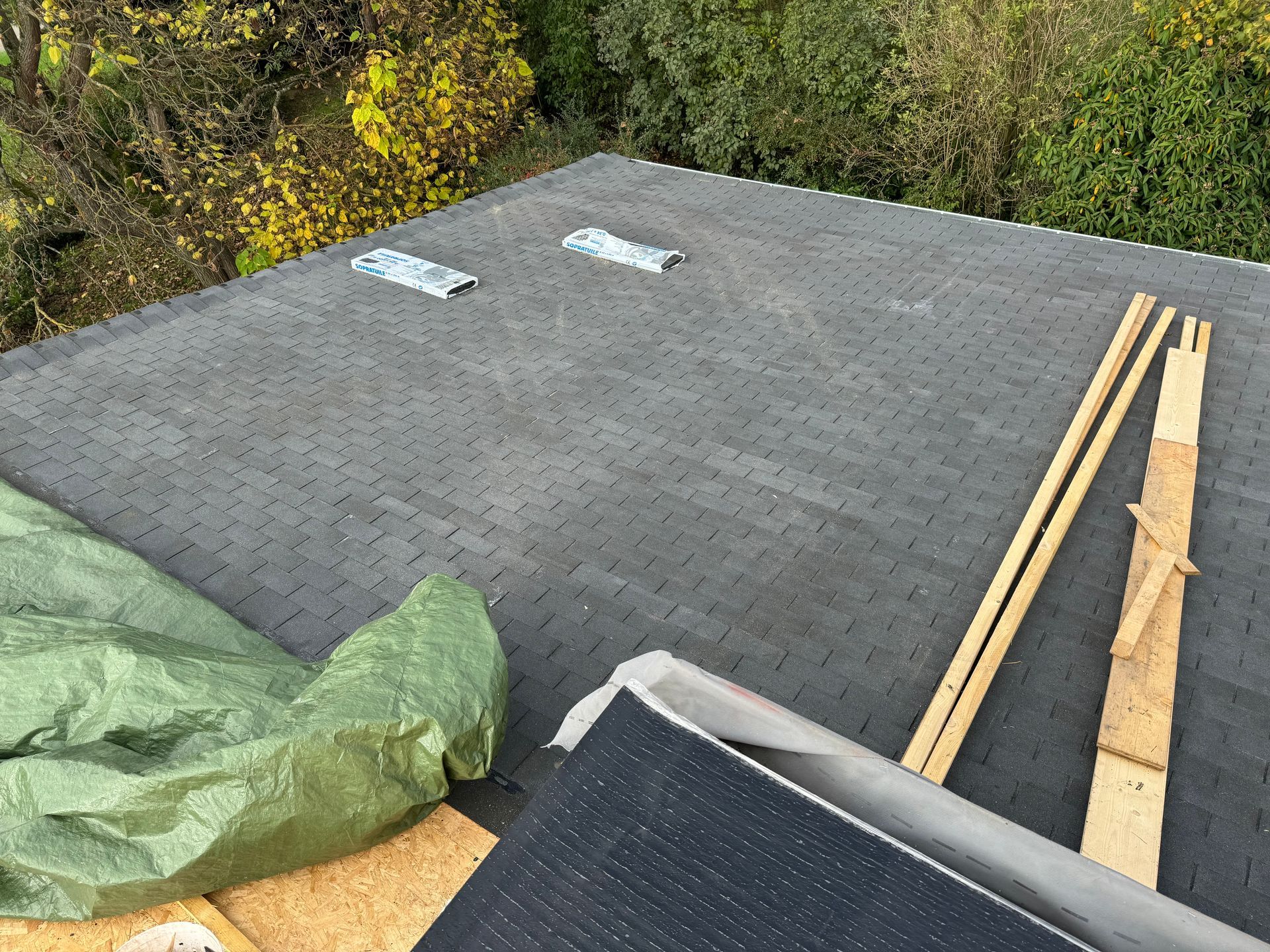 couverture en bardeau bitumeux 