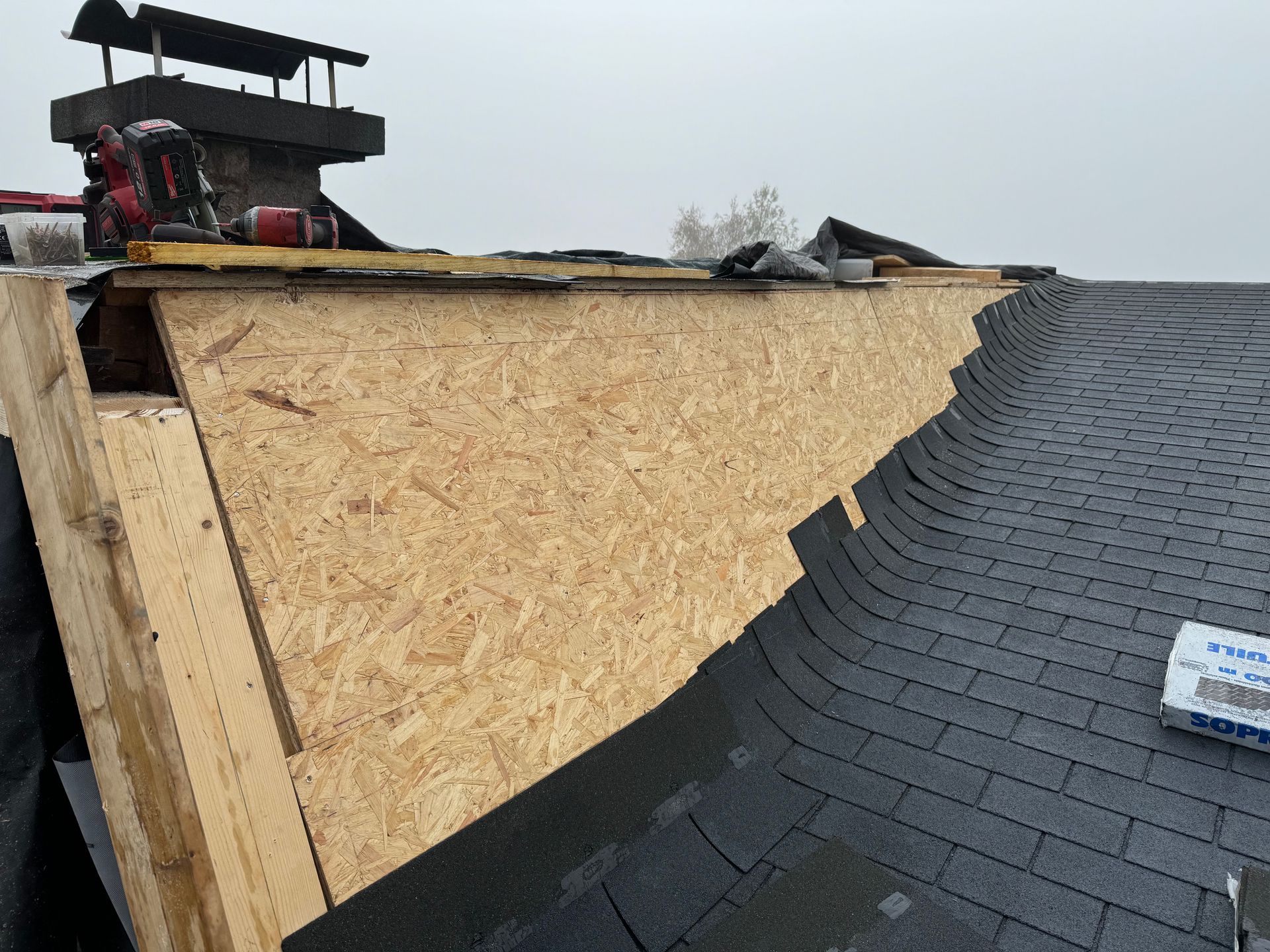 couverture en bardeau bitumeux (shingle)