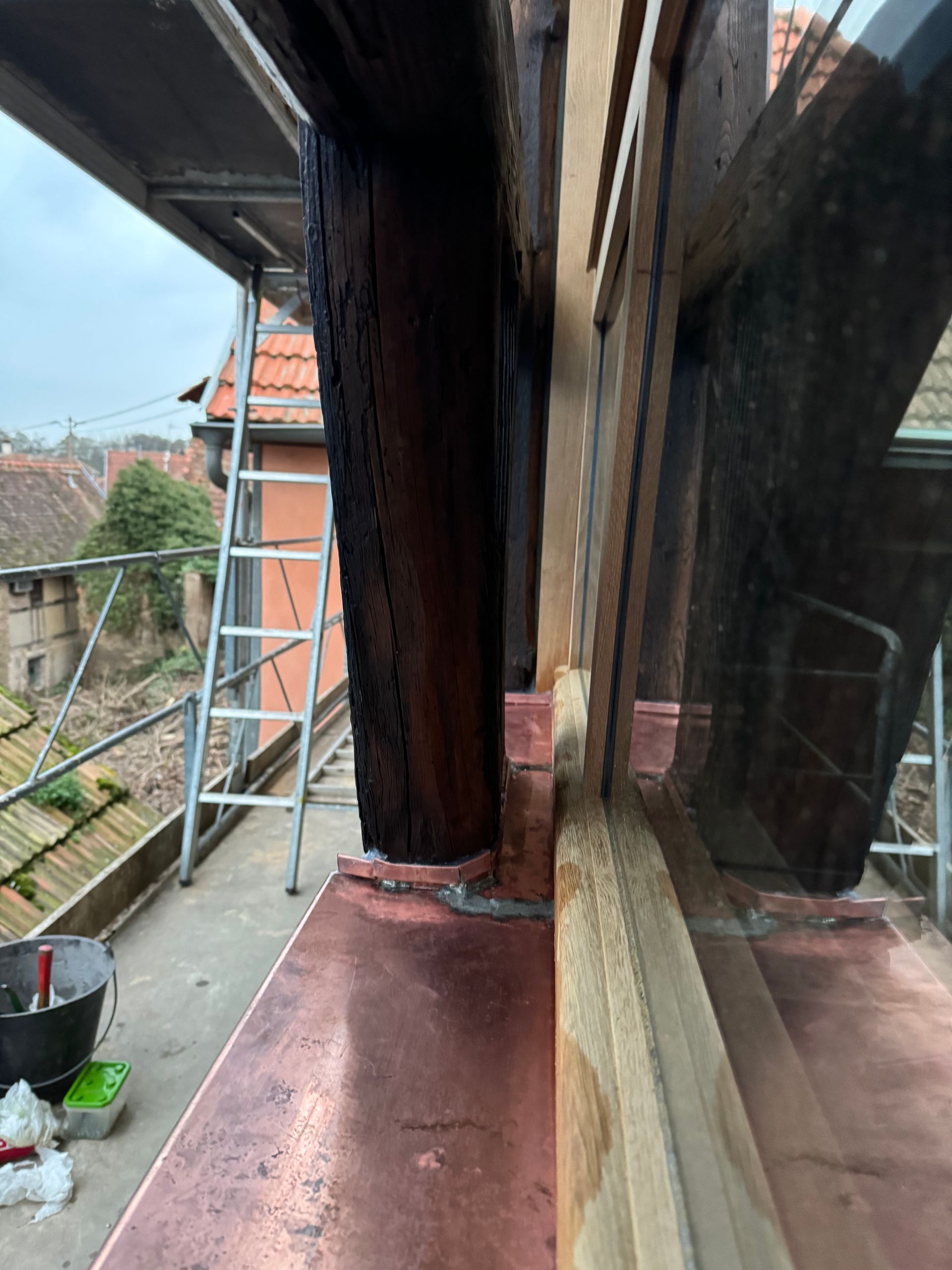 Appuie de fenêtre en cuivre