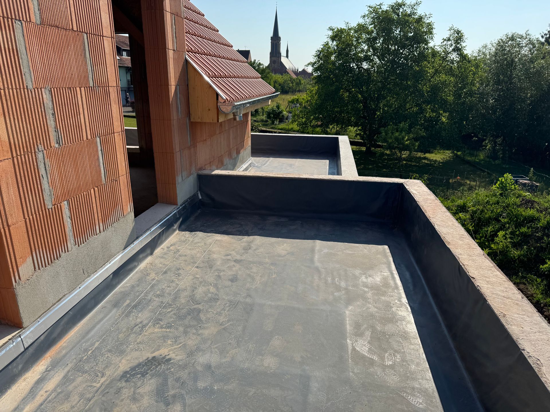 Réalisation d'étanchéité par  membrane PVC