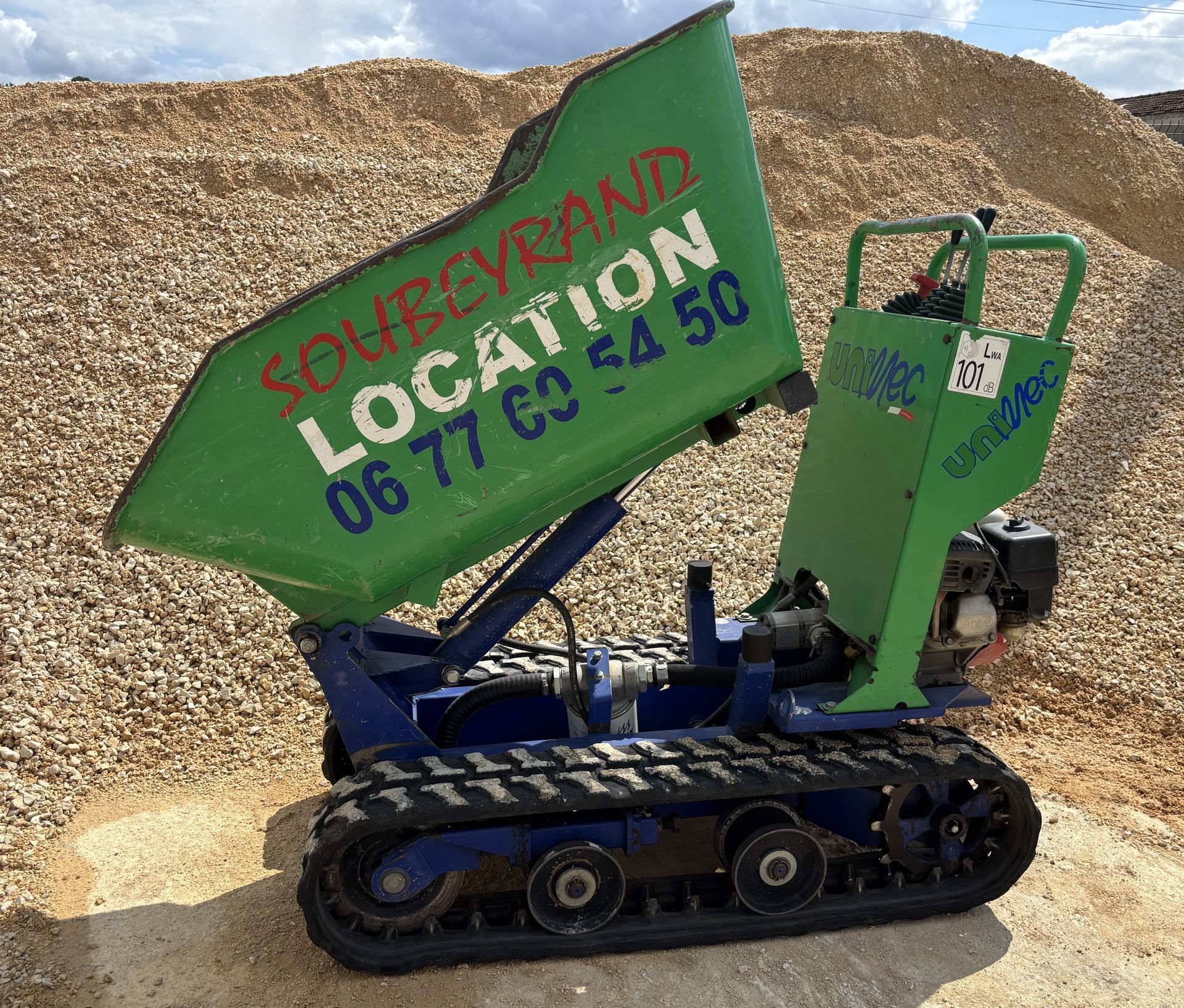 Marchine de déversement verte