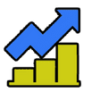 Icon von Grafik und Globus