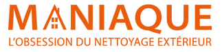 Orange logo with text 