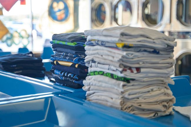 Gefaltete T-Shirts