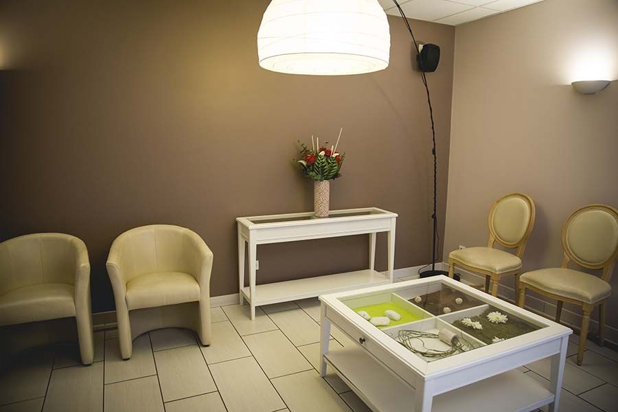 Salon funéraire beige