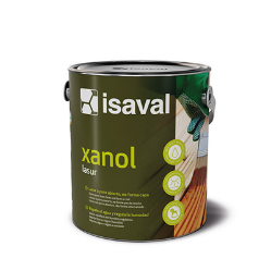 Se muestra una lata de Isaval Xanol Lasur sobre un fondo blanco.