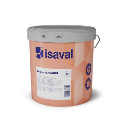 Un cubo de pintura isaval sobre un fondo blanco.