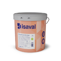 Un cubo de pintura isaval sobre un fondo blanco.