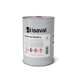 Una lata de isaval sobre un fondo blanco