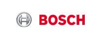El logotipo de Bosch es rojo y plateado sobre un fondo blanco.