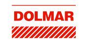 Un logotipo rojo y blanco para una empresa llamada dolmar.