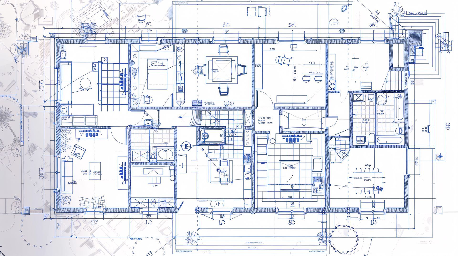 Le plan d'un intérieur de maison