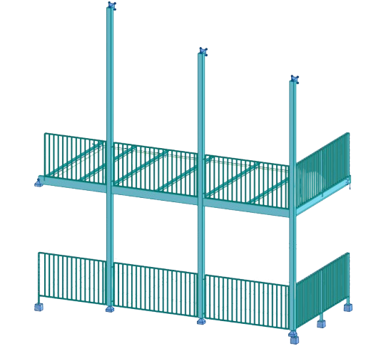 Une modélisation de garde-corps