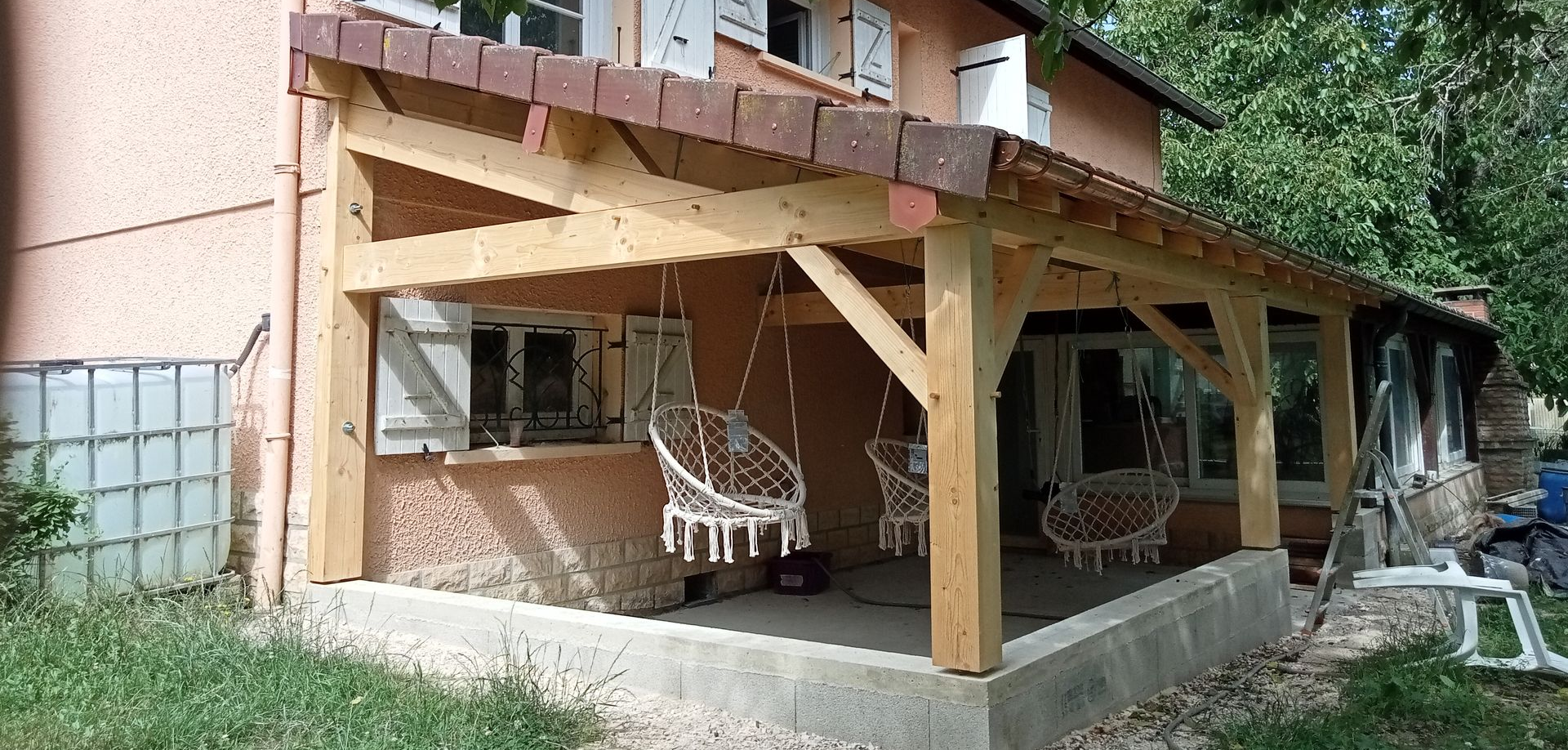 charpente sur terrasse virey le grand