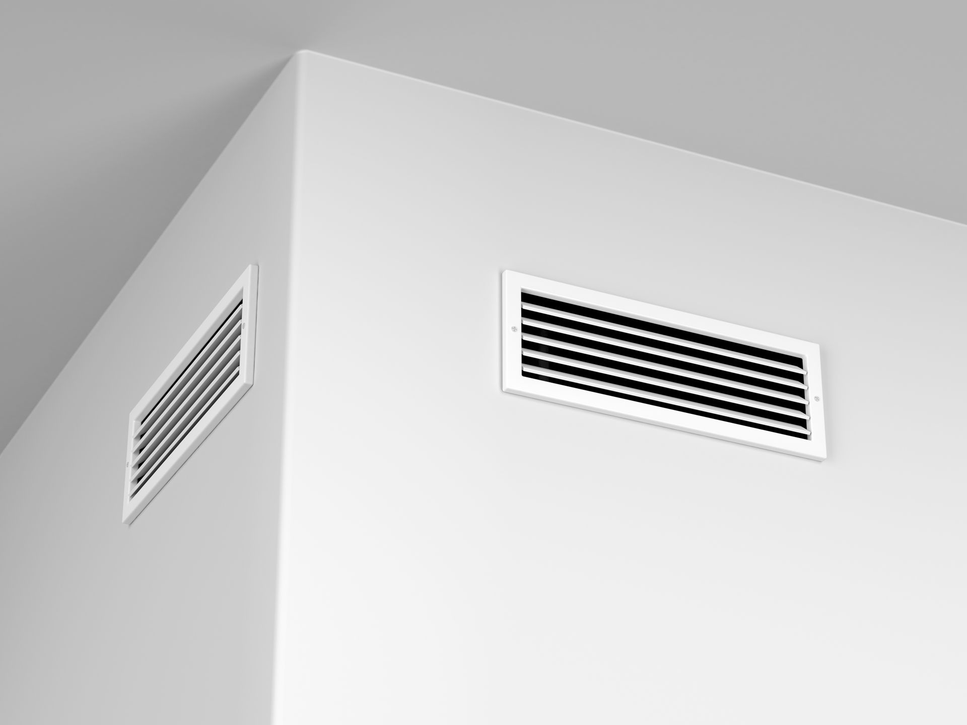 Deux grilles d'aération