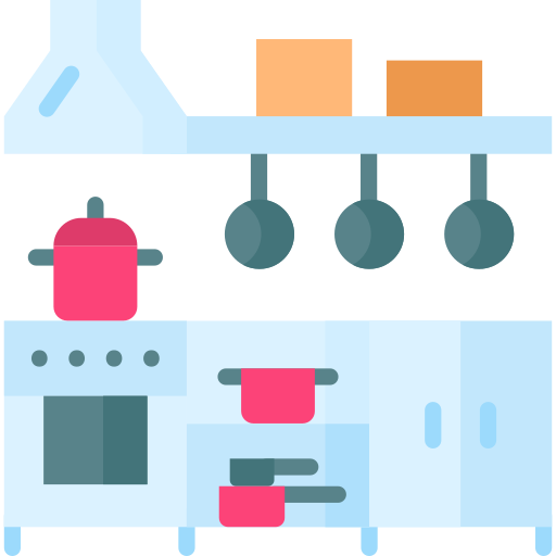 Une cuisine équipée