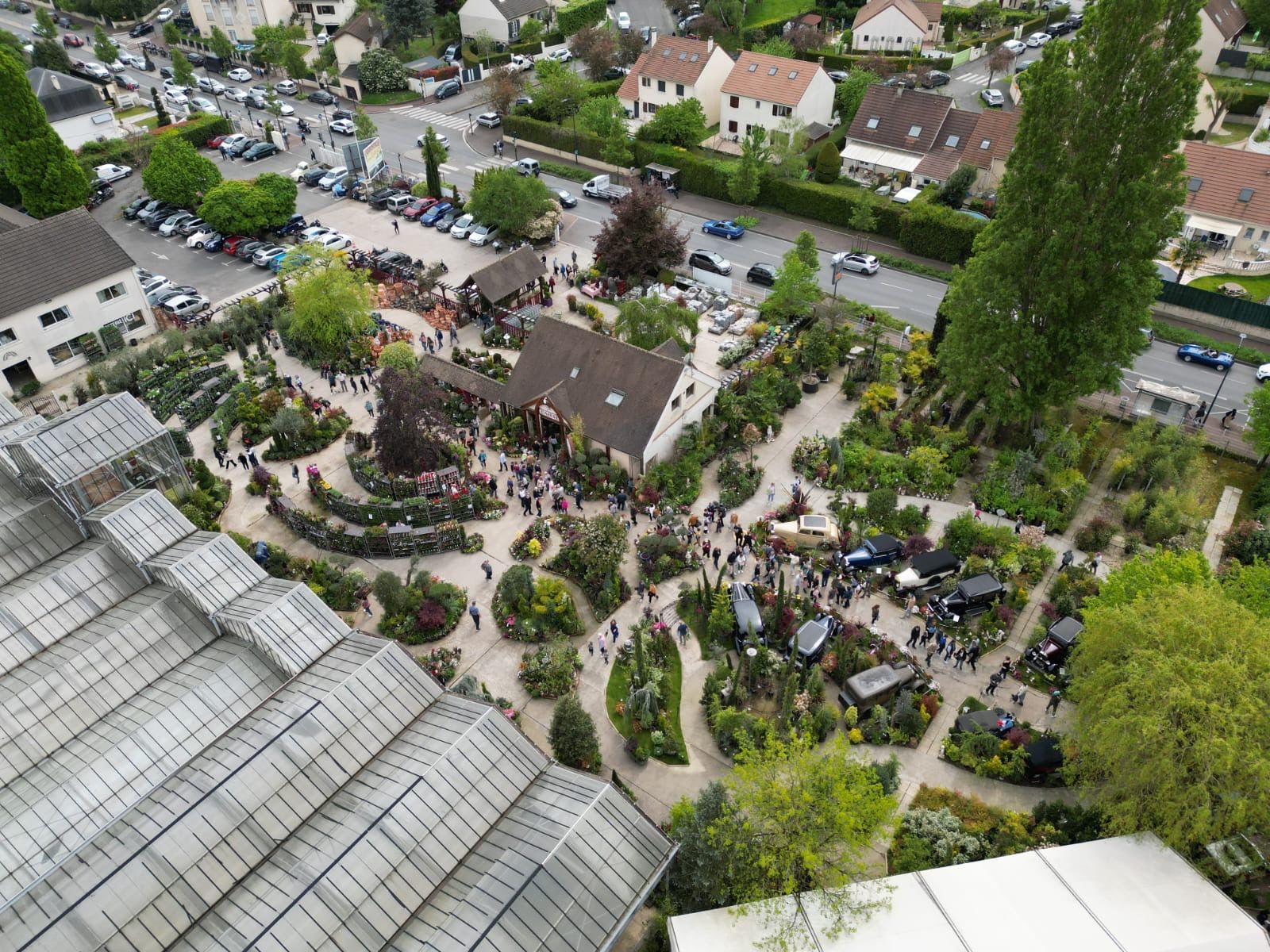 Vue aérienne du parc 