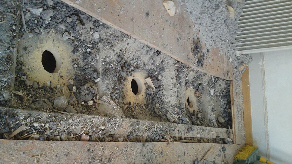 Exemple de gravats à aspirer