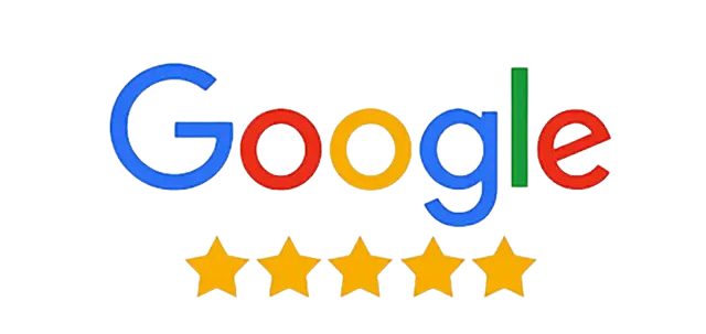 Logo Google avec 5 étoiles, signifiant les avis Google de cette entreprise