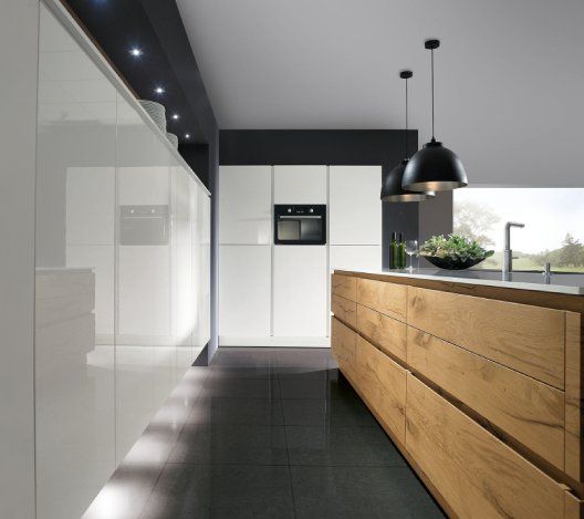 Cuisine blanc et bois