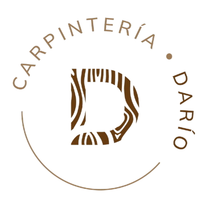 Un logotipo para Carpenteria Dario con estampado de cebra.