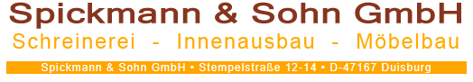Spickmann & Sohn GmbH | Duisburg Spickmann & Sohn GmbH | Duisburg | Logo