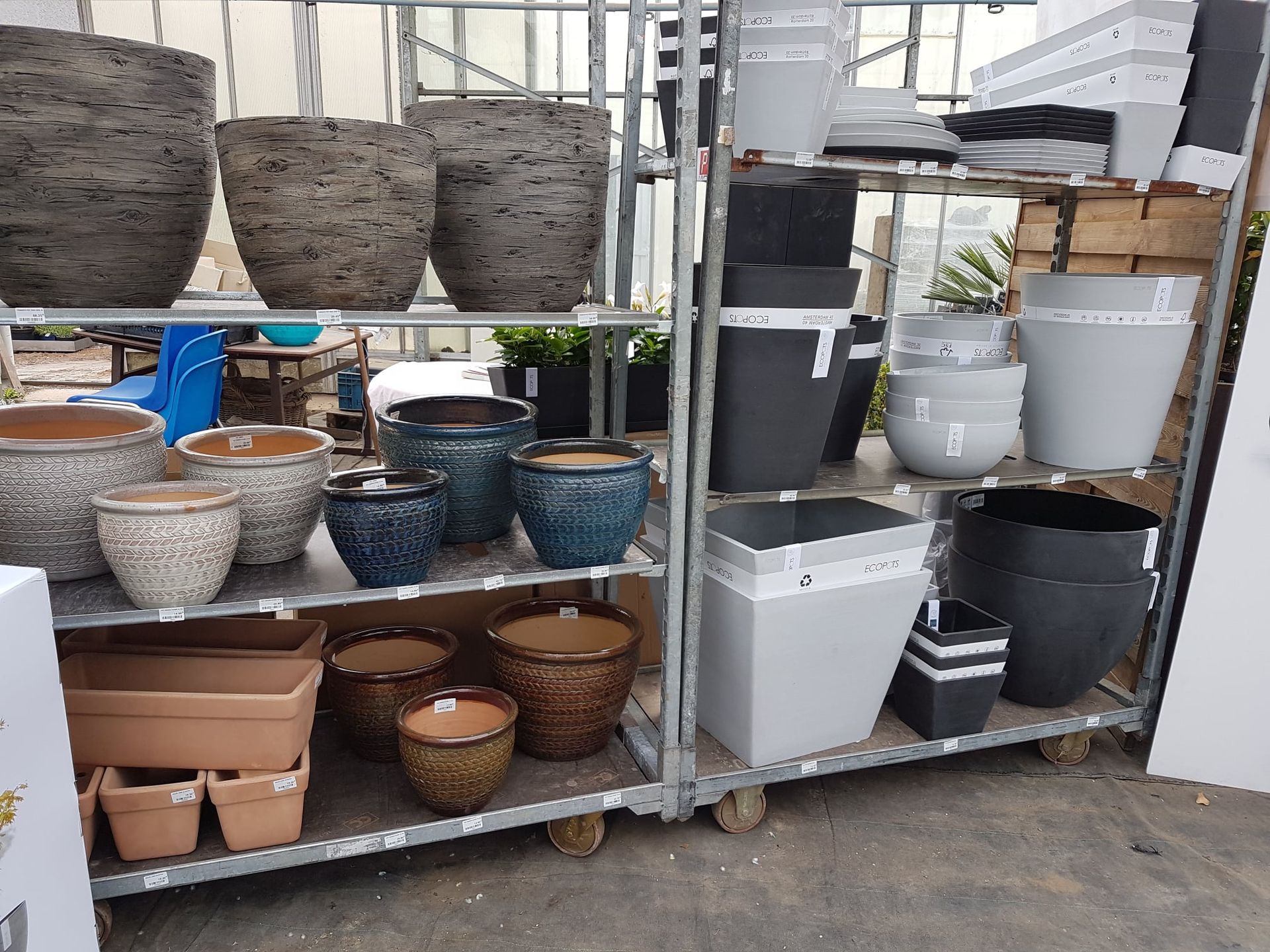 Rayon poterie du magasin