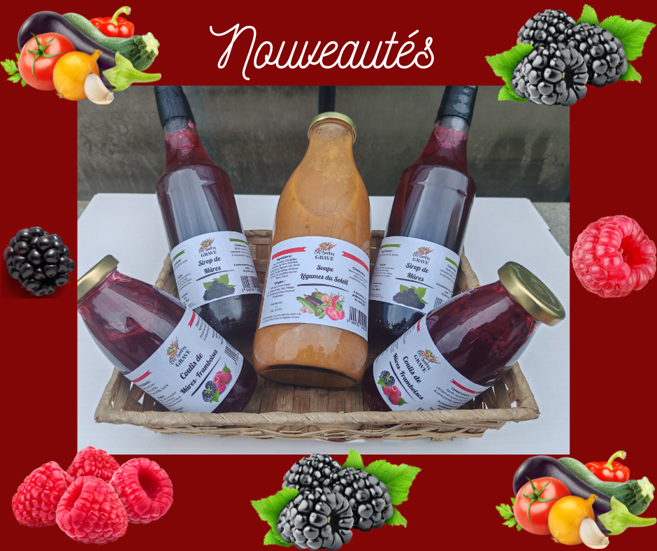 Bouteilles de sirop artisanales