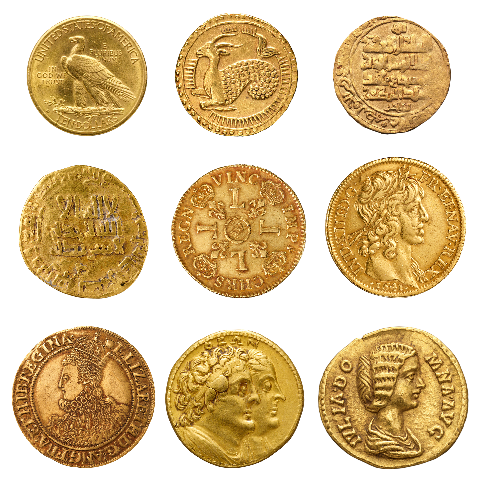 Set de pièces antiques