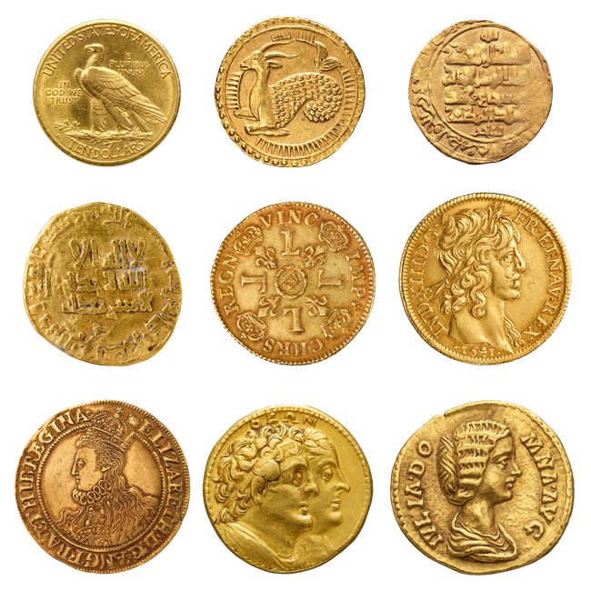 Set de pièces antiques