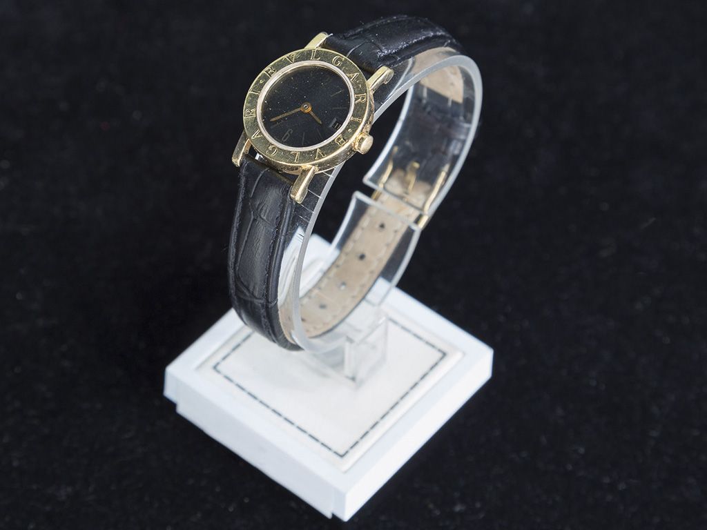 Montre avec bracelet en cuir