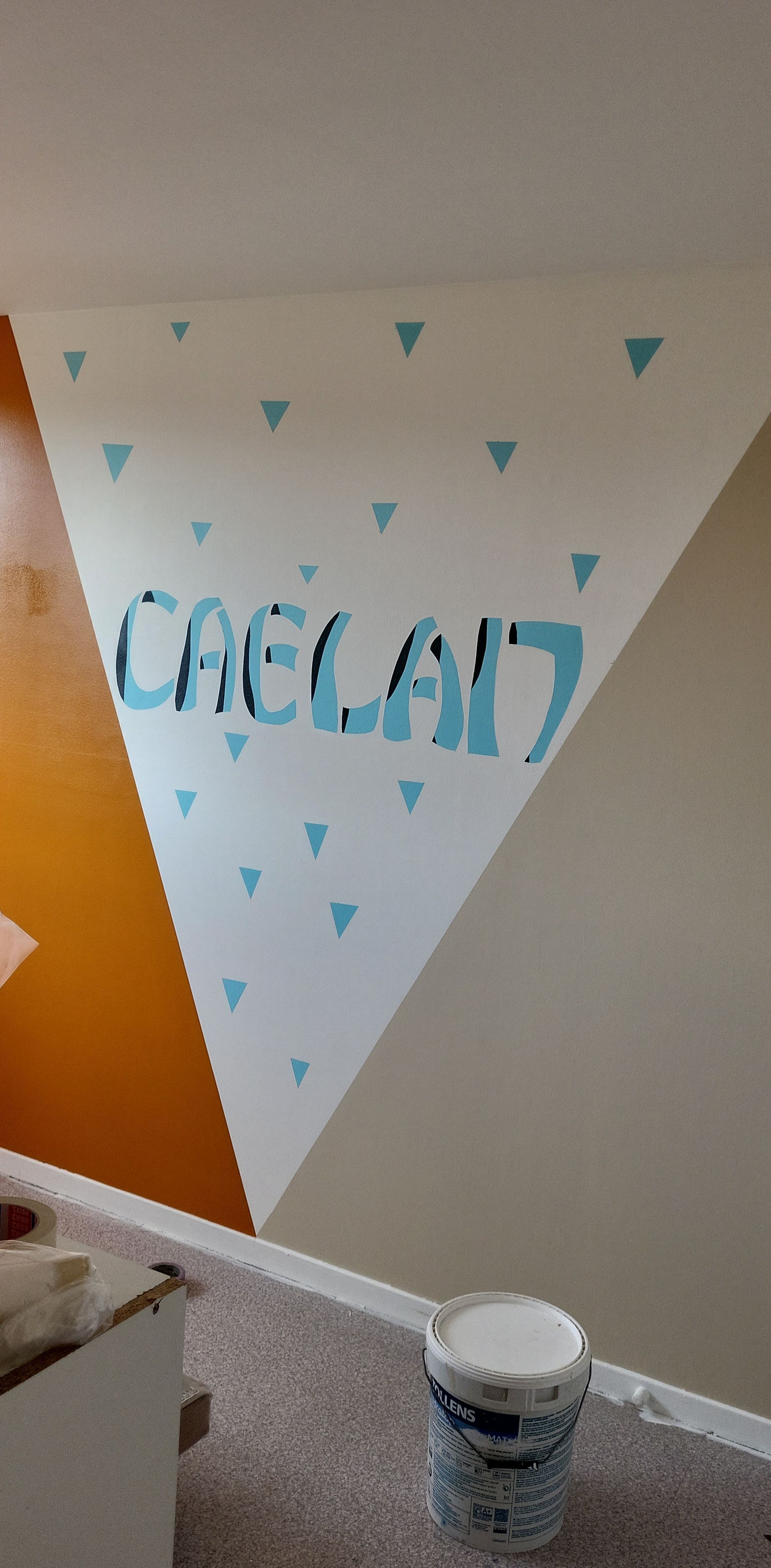 Peinture personnalisée dans une chambre