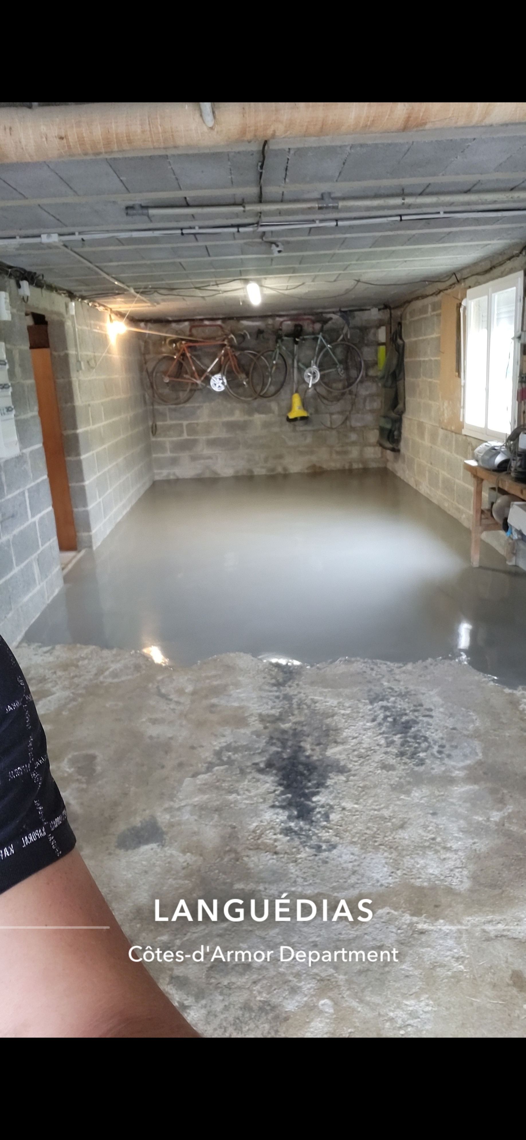 Ragréage sur le sol