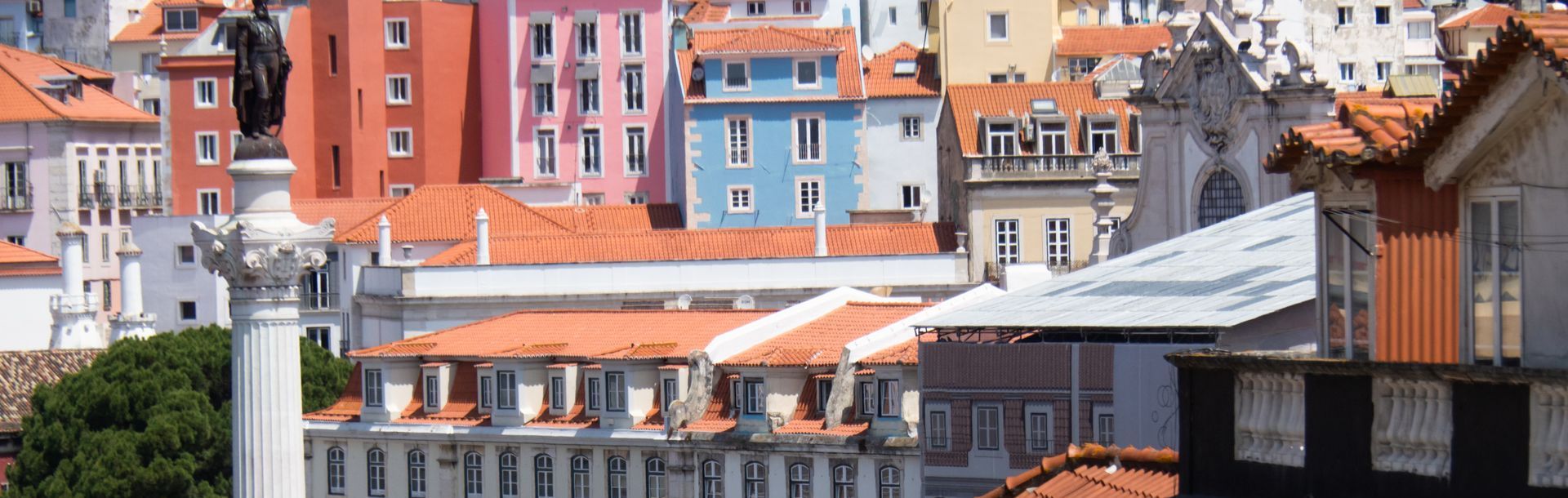 A city with a lot of buildings and roofs