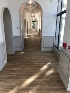 Panneau bois couloir