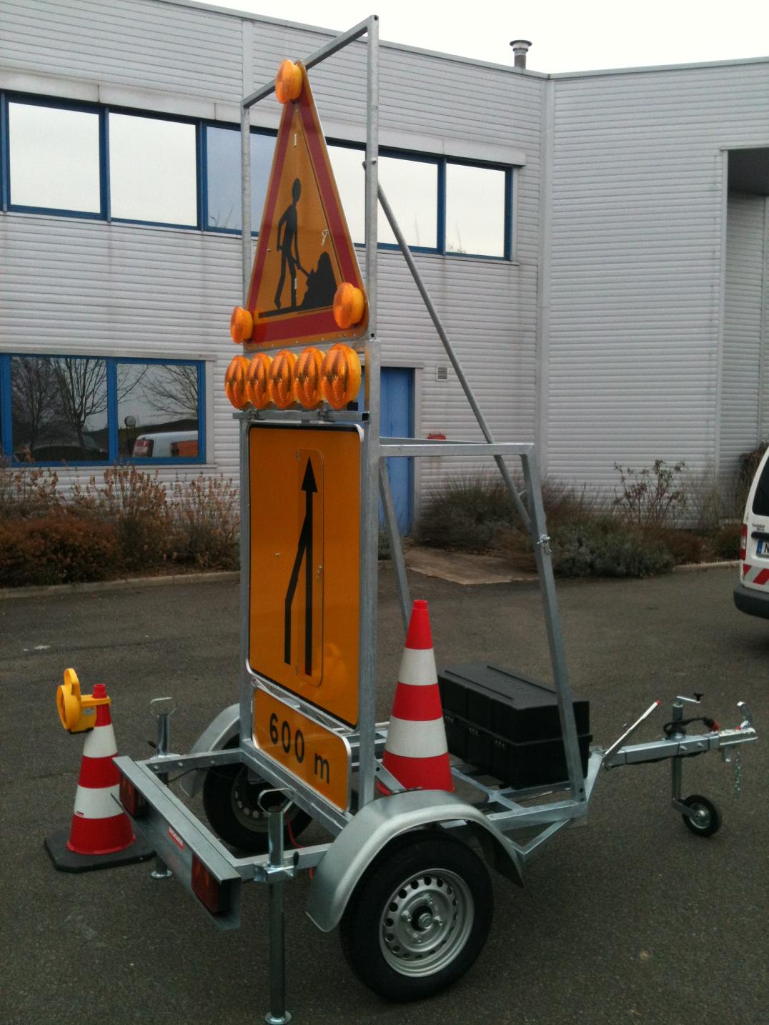 Remorque pour chantier