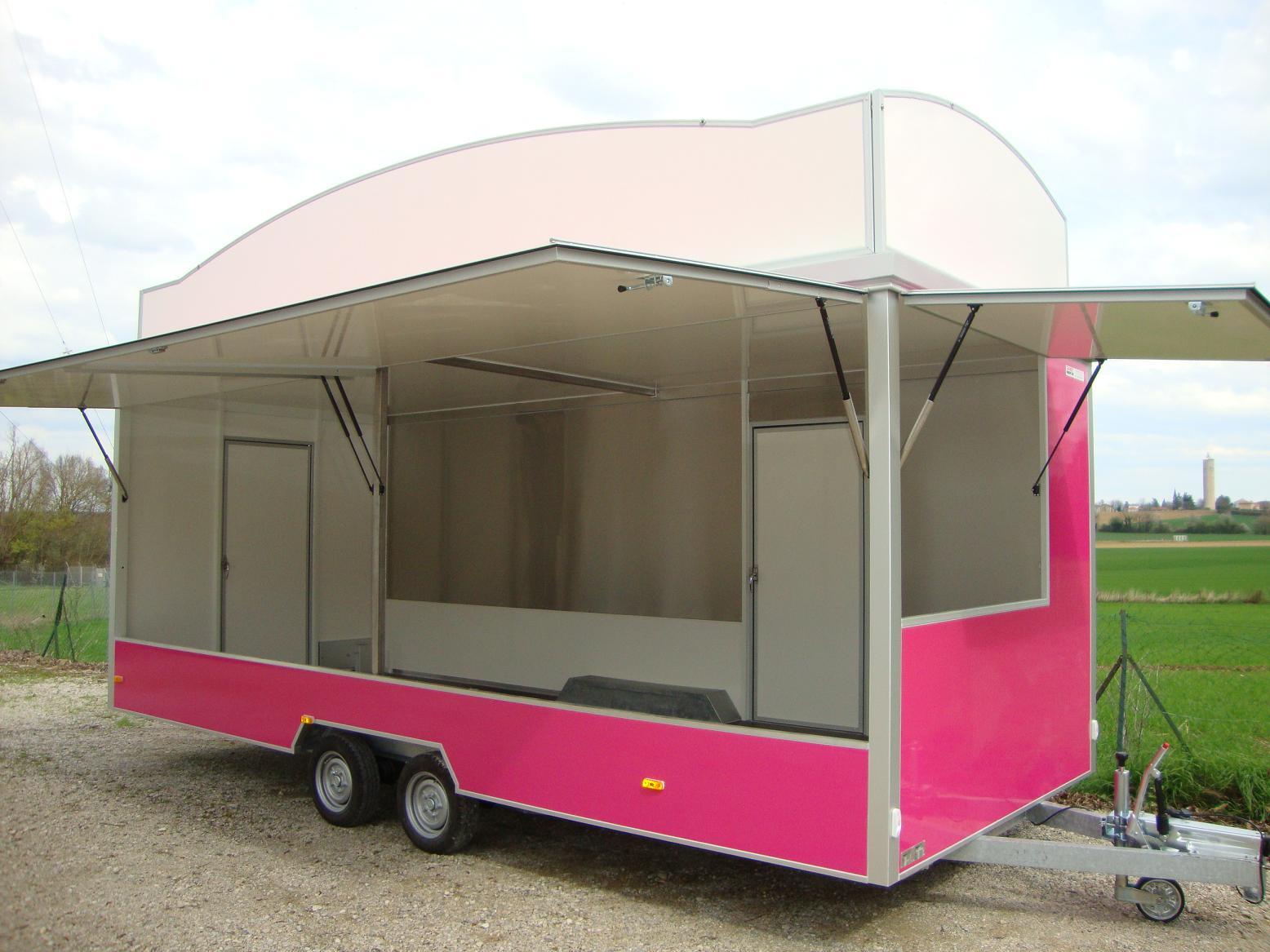 Remorque foraine alimentation rose