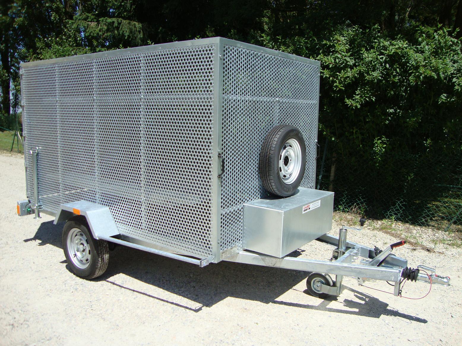 Remorque porte-échafaudage case