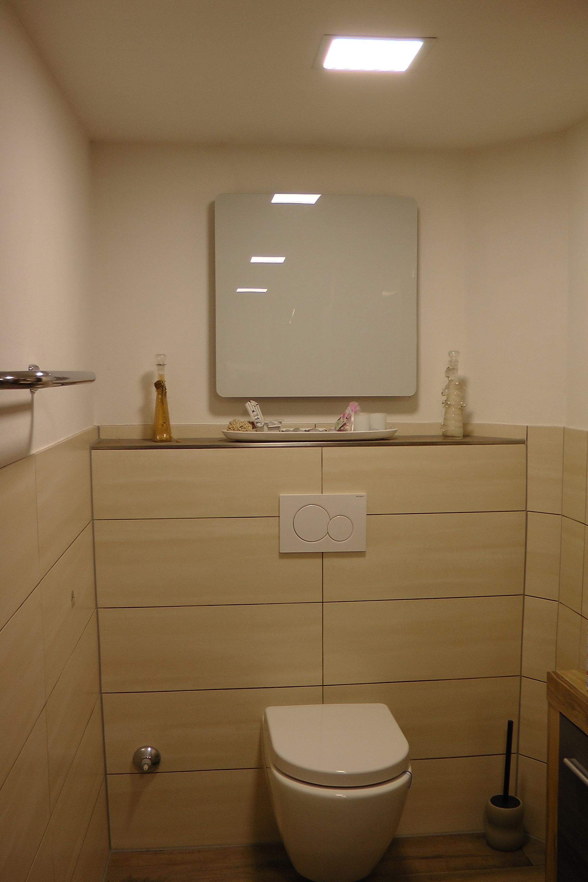 Celsius Infrarotheizung Montagebeispiel Gäste-WC