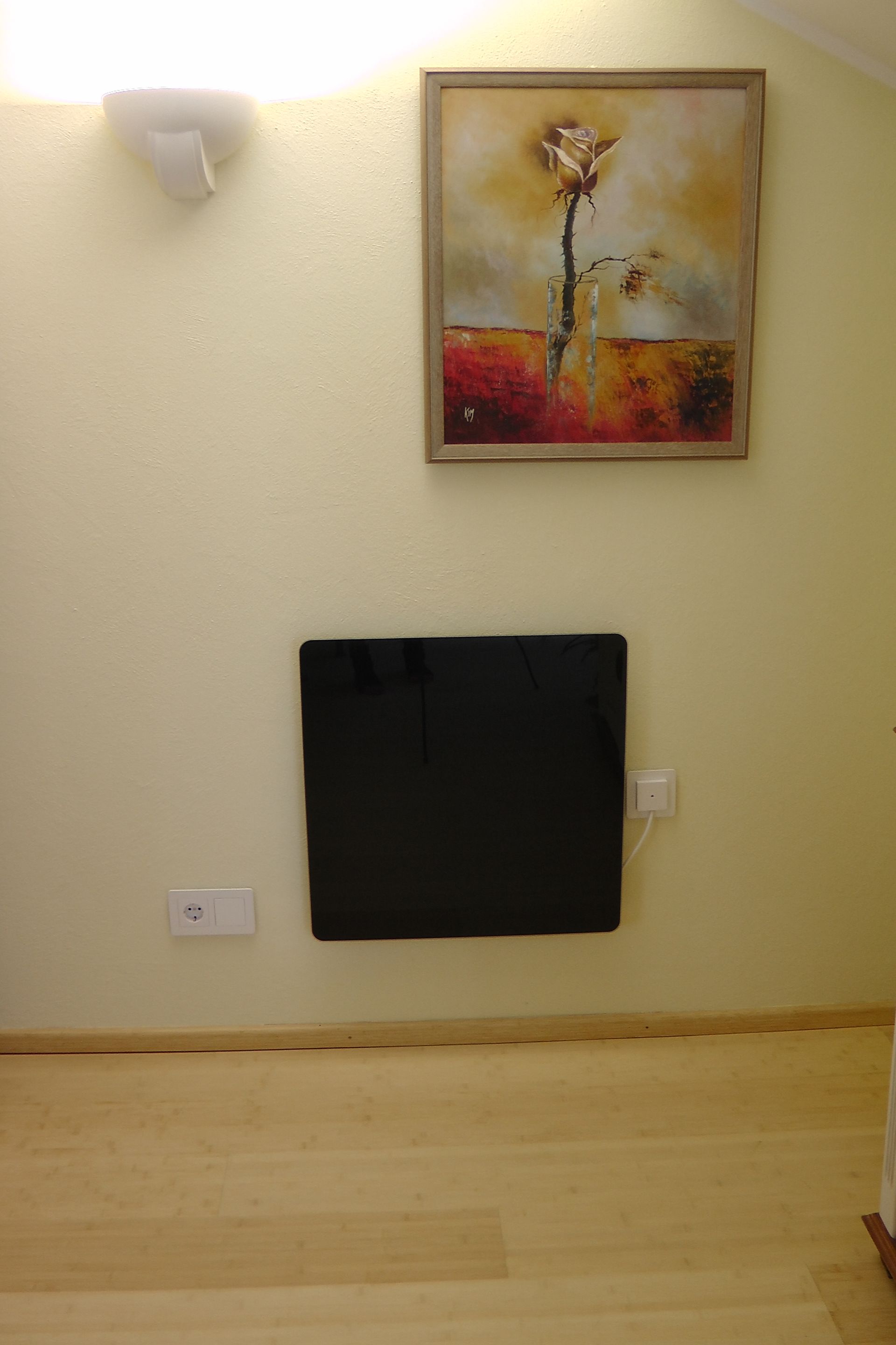 Celsius Infrarotheizung im Schlafzimmer