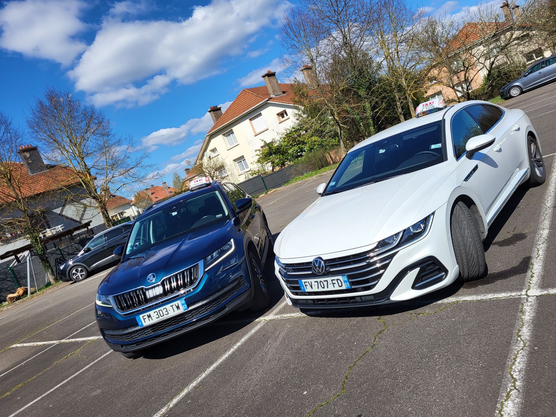 Les véhicules de la société de taxi