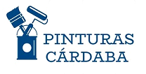 El logotipo de Pintura Cardaba muestra un balde de pintura y dos pinceles.