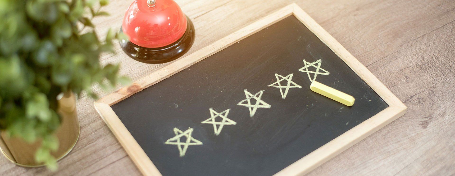 Ardoise avec des étoiles