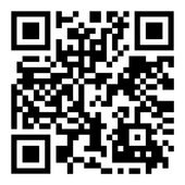 Un código QR en blanco y negro sobre un fondo blanco.