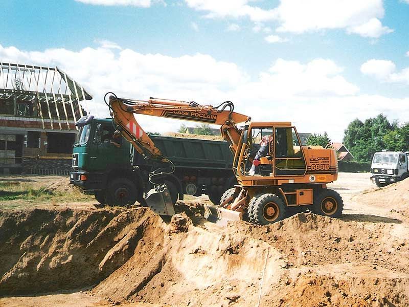 Baugrube für Einfamilienhaus