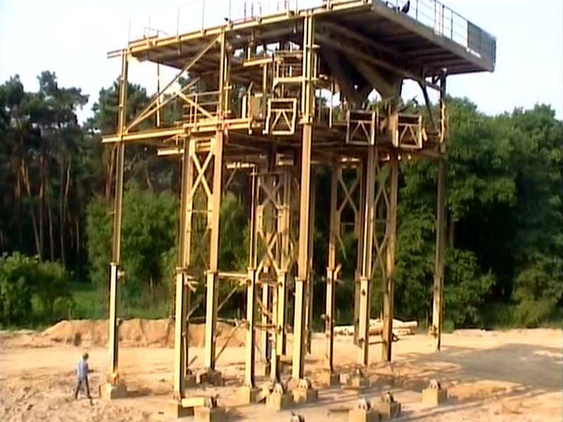 Abbruch eines Kieswerks