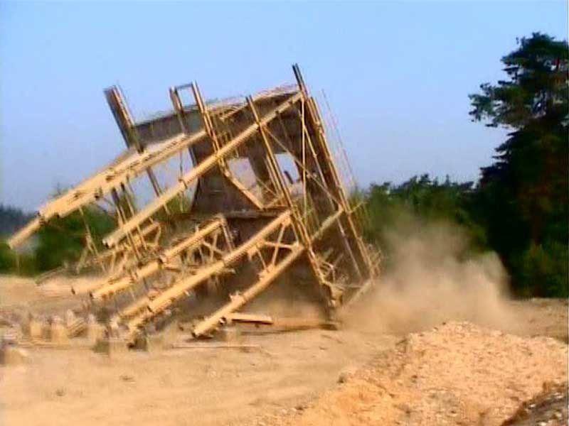 Abbruch eines Kieswerks