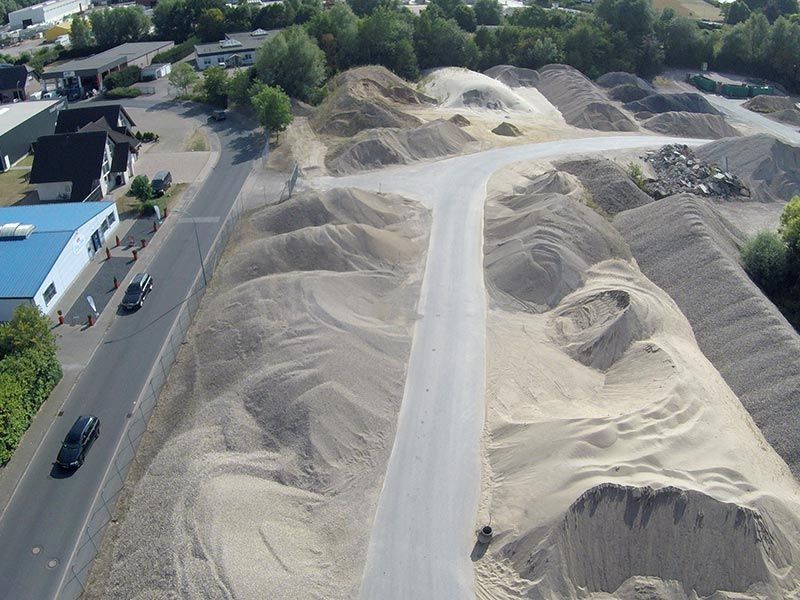 Lagerplatz für Schüttgüter