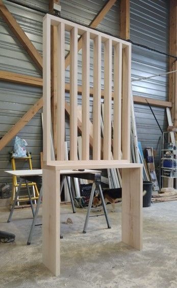 Fabrication d'un claustra.