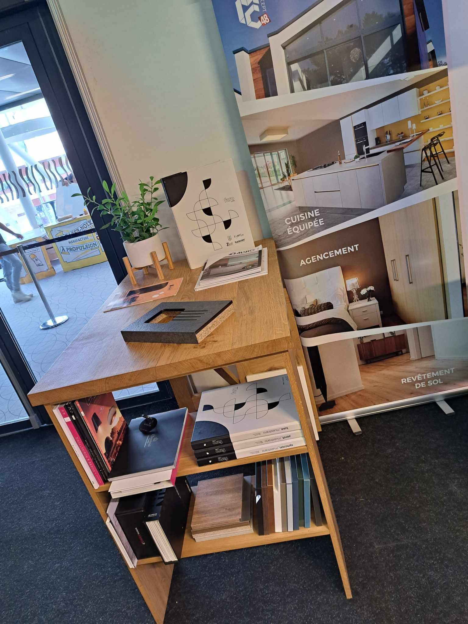 Accueil des clients.